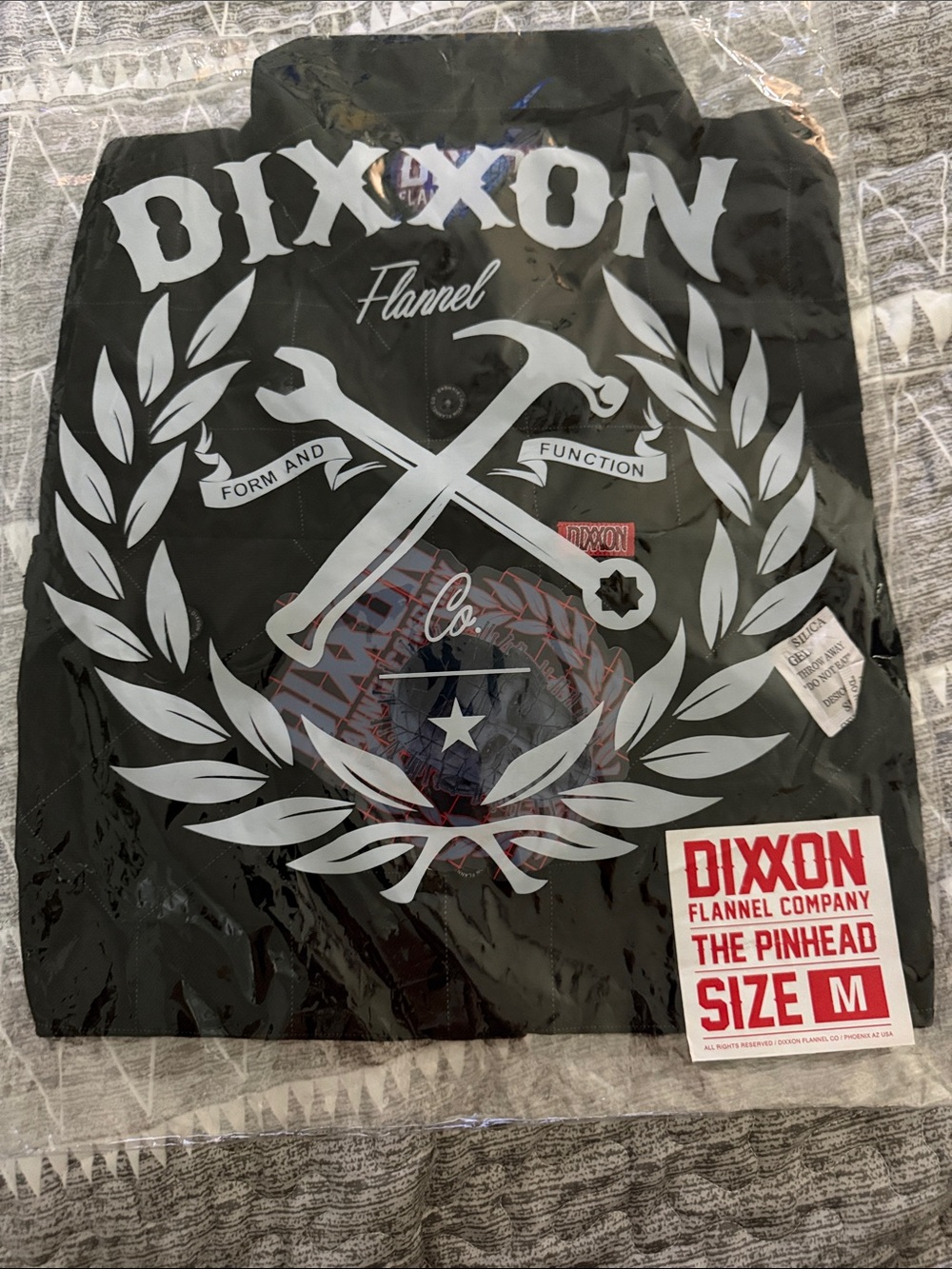 Dixxon Flannel Co. The Pinhead Shirt - Black with White Graphics
